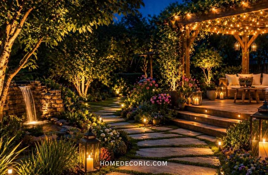 Use Outdoor Lighting to Make Your Garden Look Magical at Night