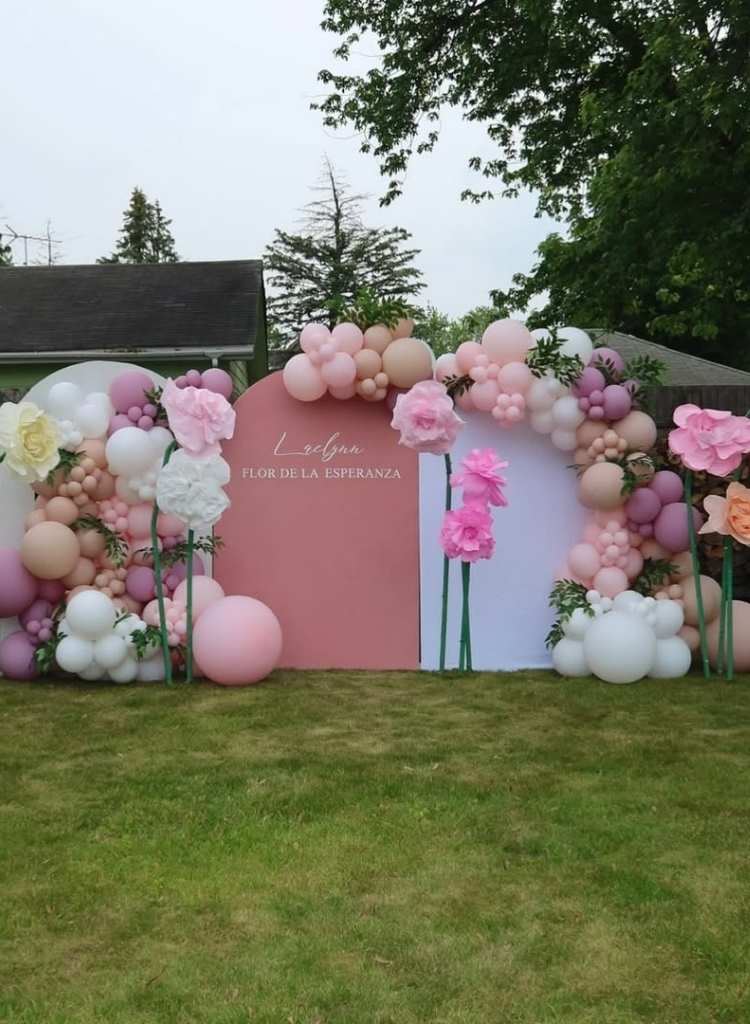 Whimsical Balloon Garden Wall