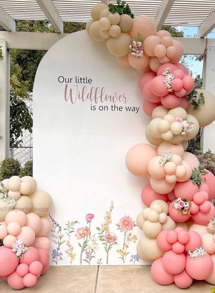Wildflower Garden Baby Backdrop