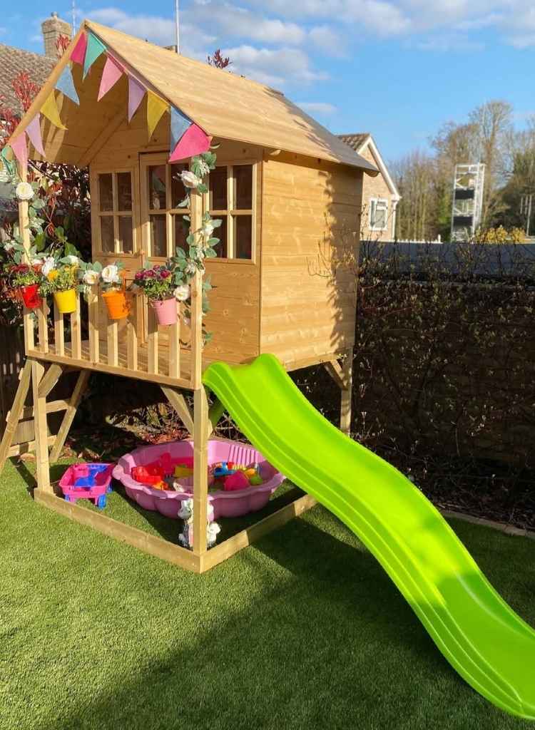 Wooden Elevated Playhouse