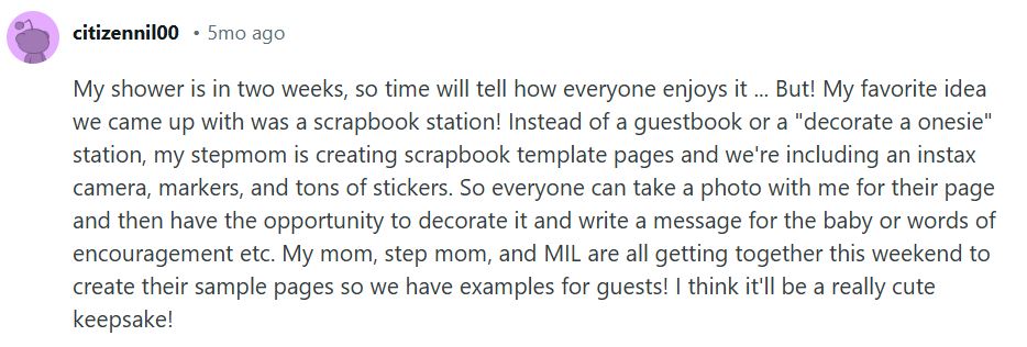baby shower from reddit user