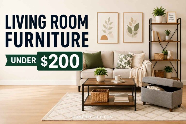 Budget-Friendly Living Room Furniture Pieces Under $200