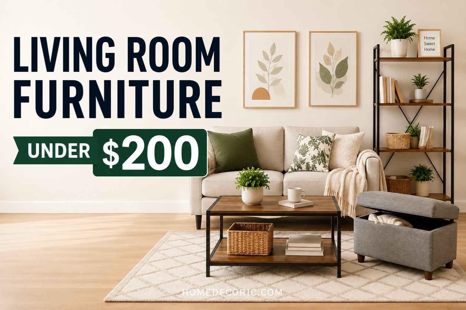 Budget-Friendly Living Room Furniture Pieces Under $200