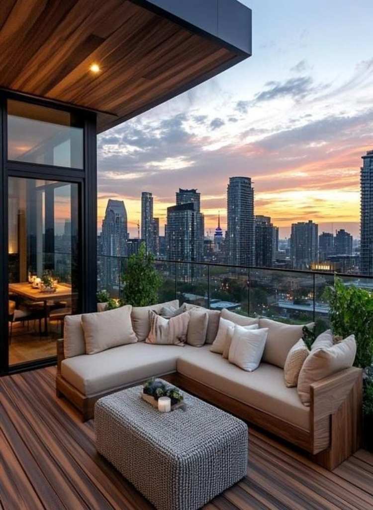 High Rise Balcony Lounge