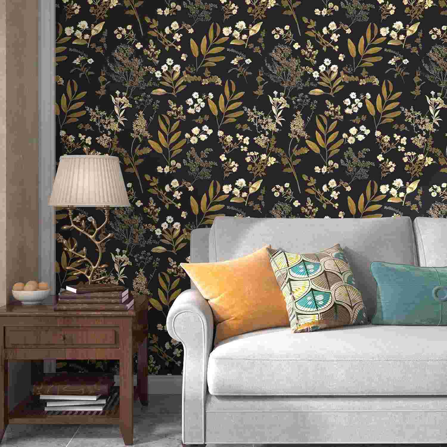 Laatse Vintage Floral Wallpaper