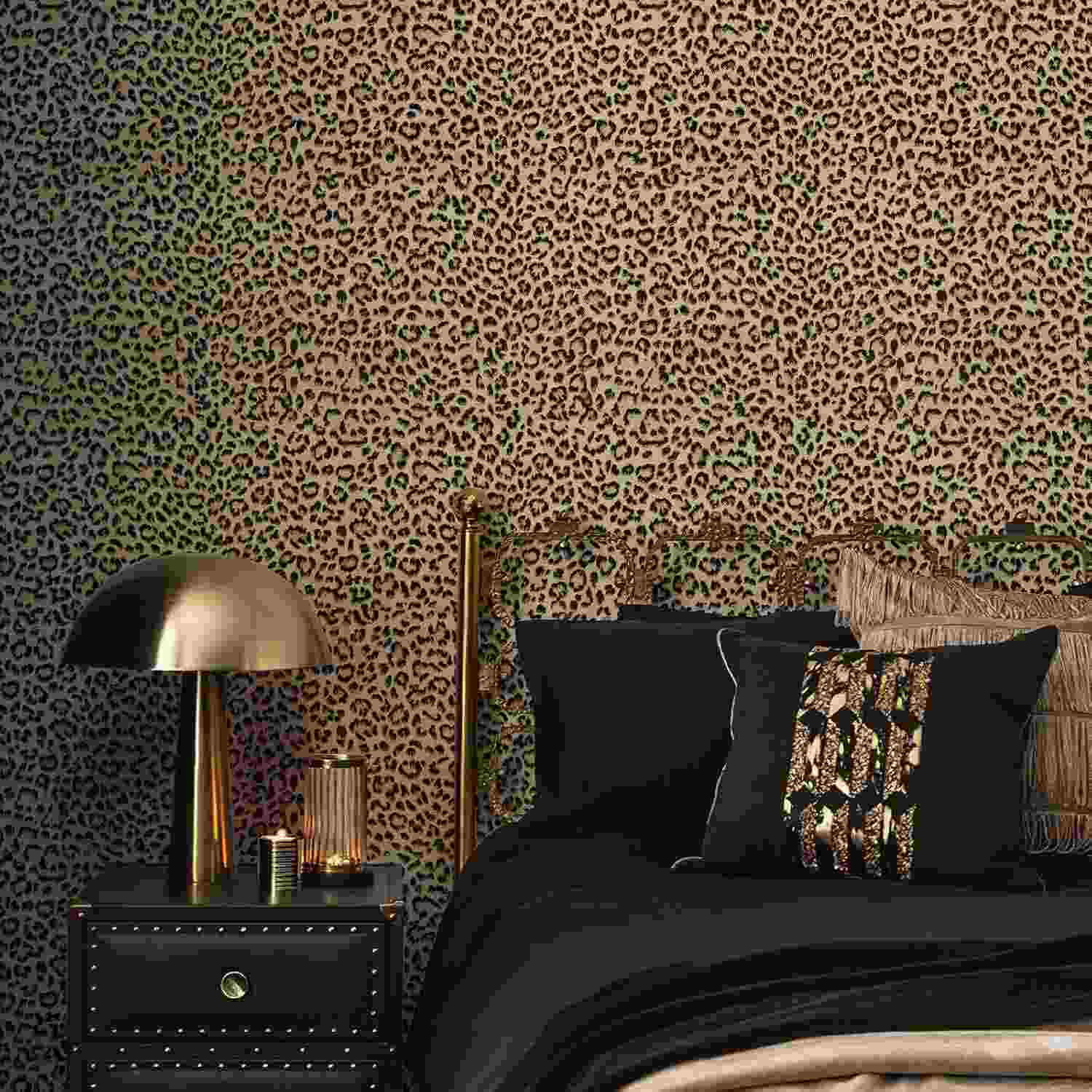 Leopard Print Peel and Stick Wallpaper