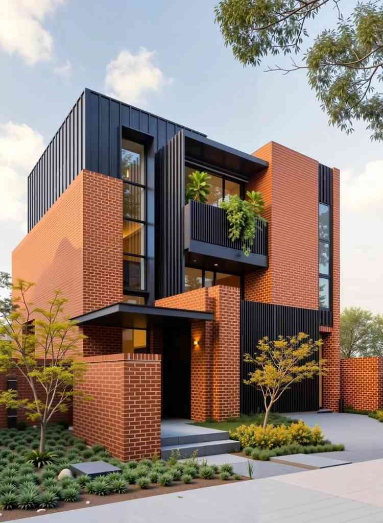 Modern Brick Home