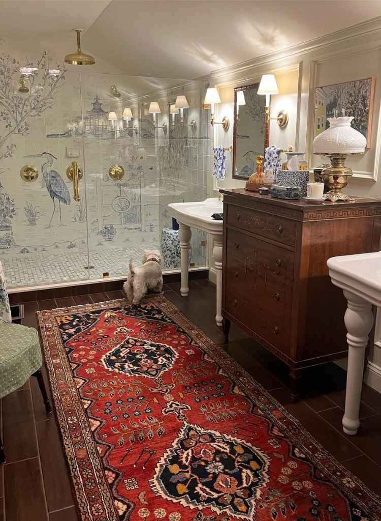 Persian Runner Rug Bathroom