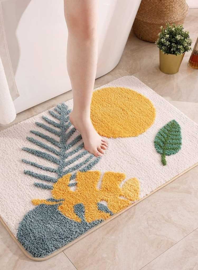 Tufted Botanical Bath Mat