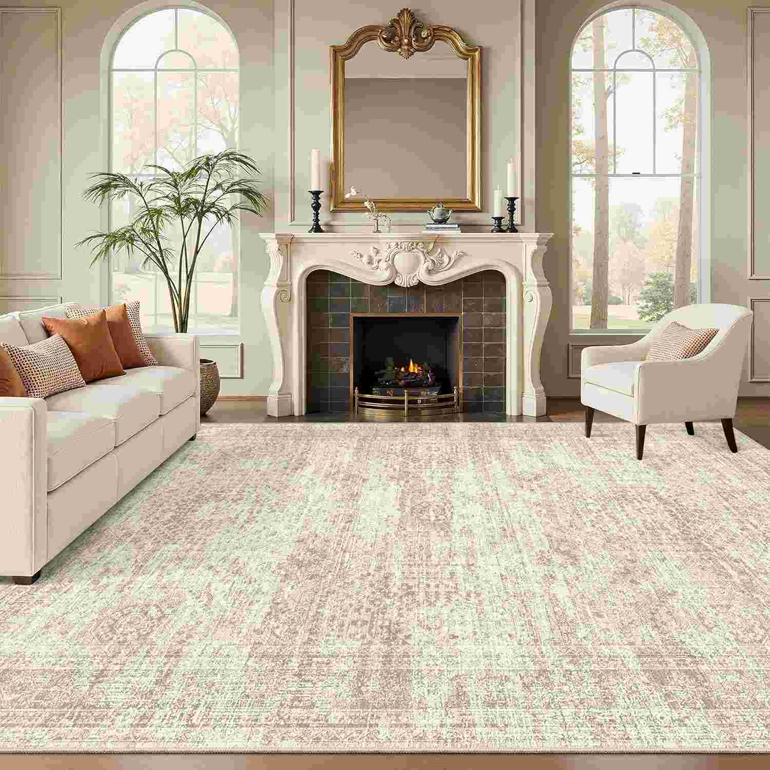 Washable Area Rug for living room