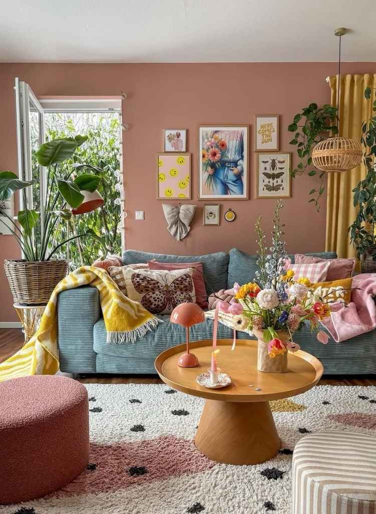 Dusty Rose Charm living room