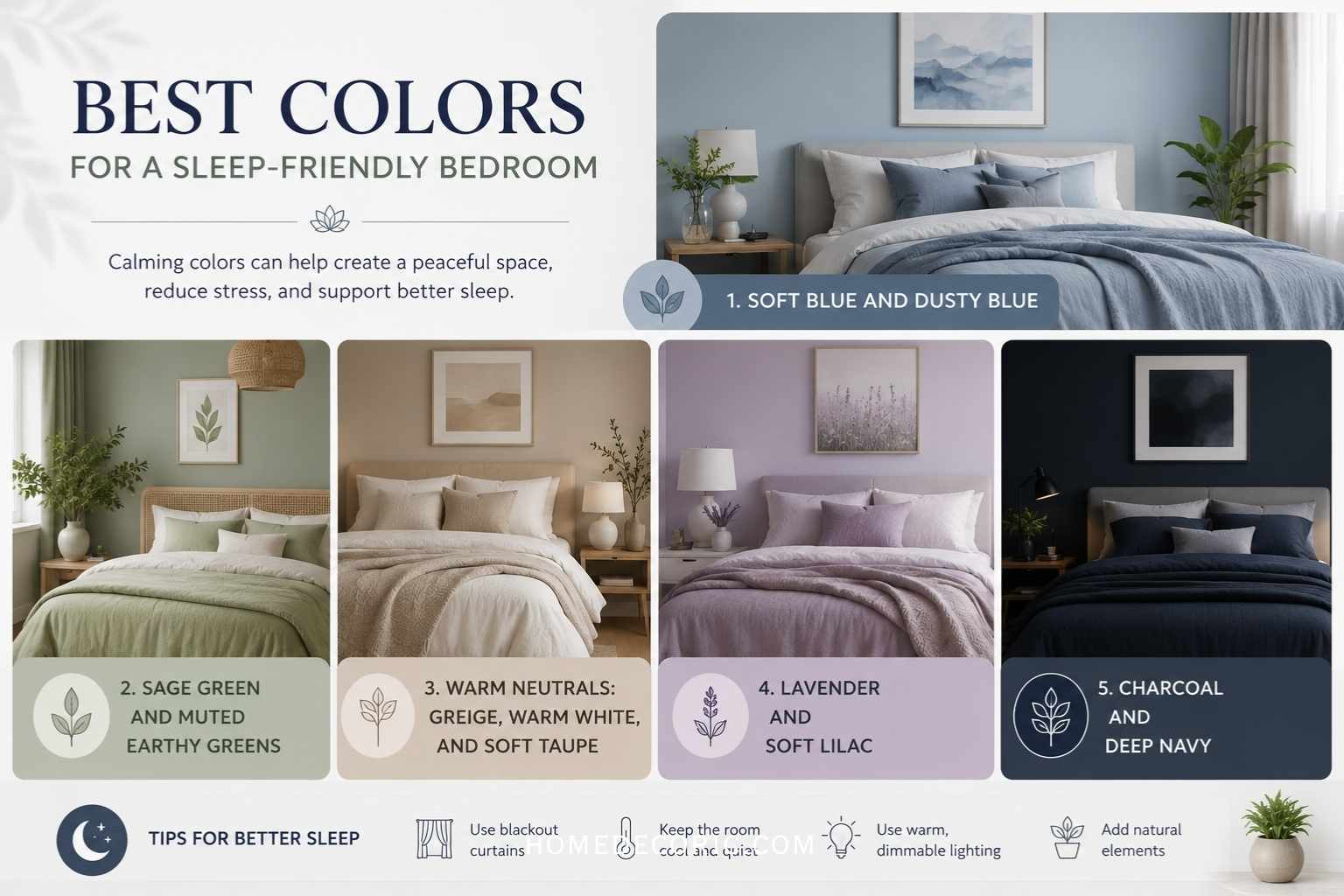 What Are the Best Colors for a Sleep-Friendly Bedroom