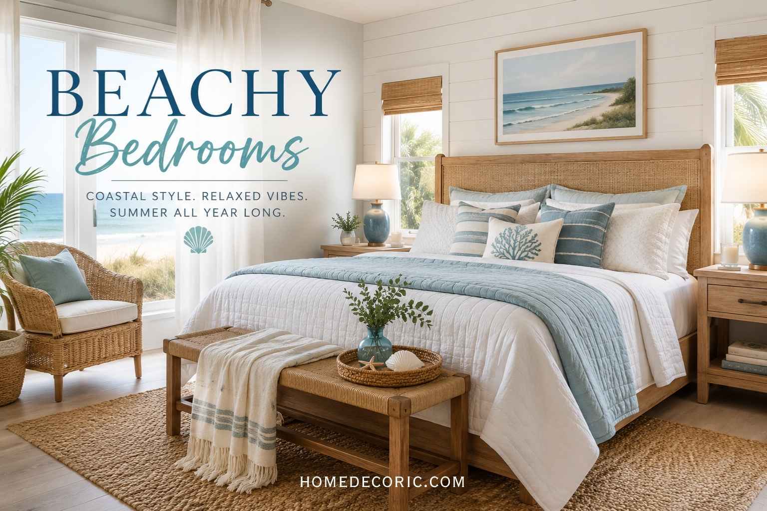 beachy bedrooms