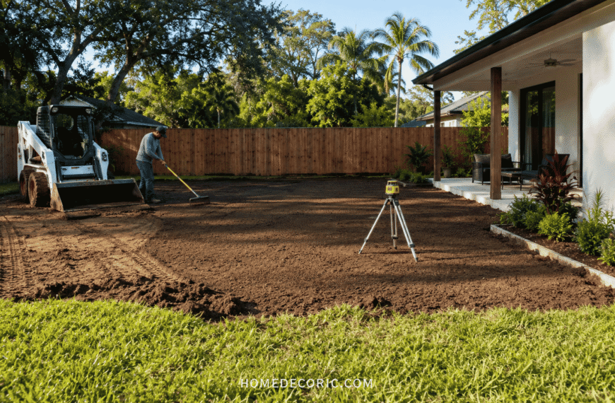 how to level your backyard
