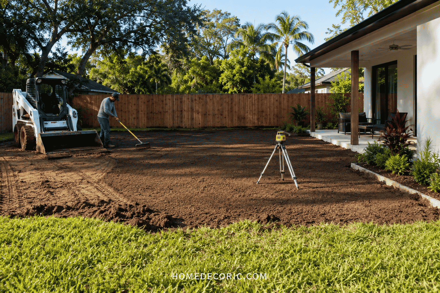 how to level your backyard