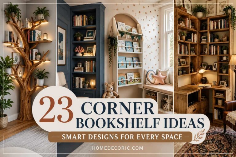 Empty Corner? These Corner Bookshelf Ideas Solve the Problem Beautifully