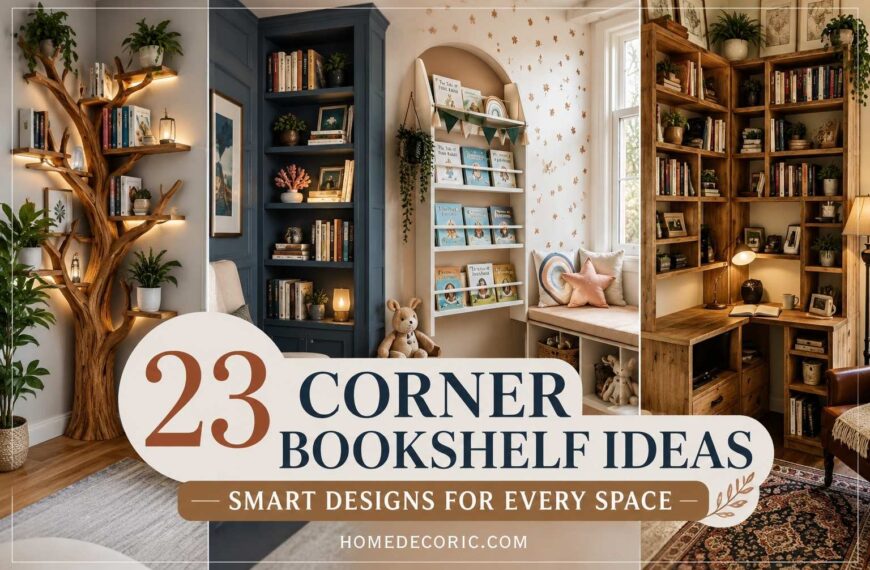 Empty Corner? These Corner Bookshelf Ideas Solve the Problem Beautifully