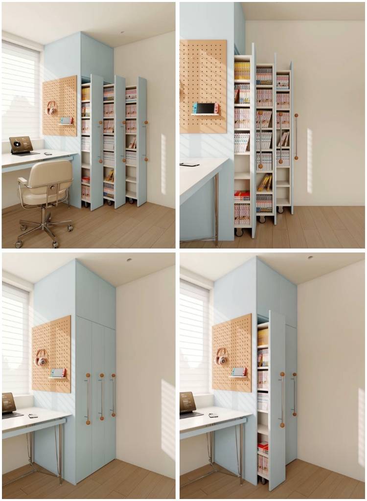 Hidden Pull-Out Cabinet