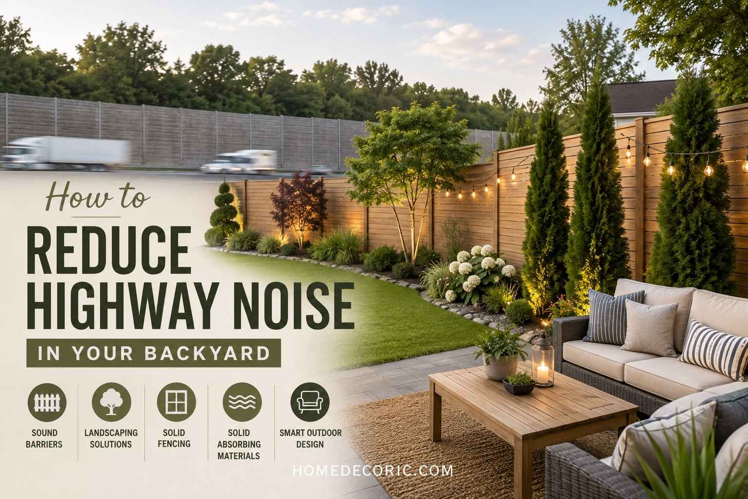 How to Reduce Highway Noise in Your Backyard