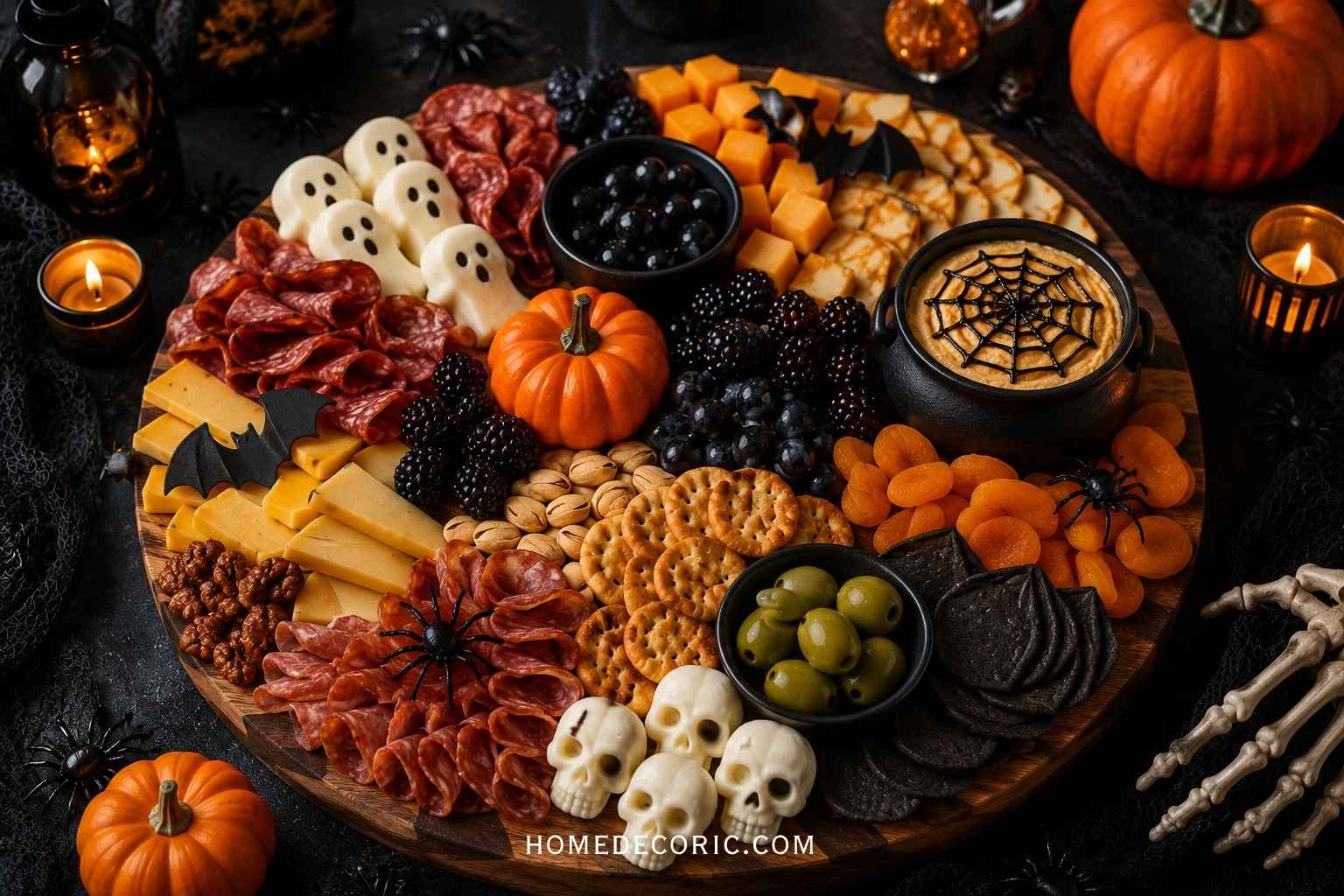 How to Style a Halloween Charcuterie Board for a Party