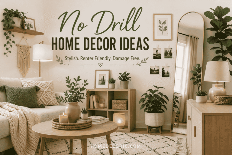 No Drill Home Decor Ideas