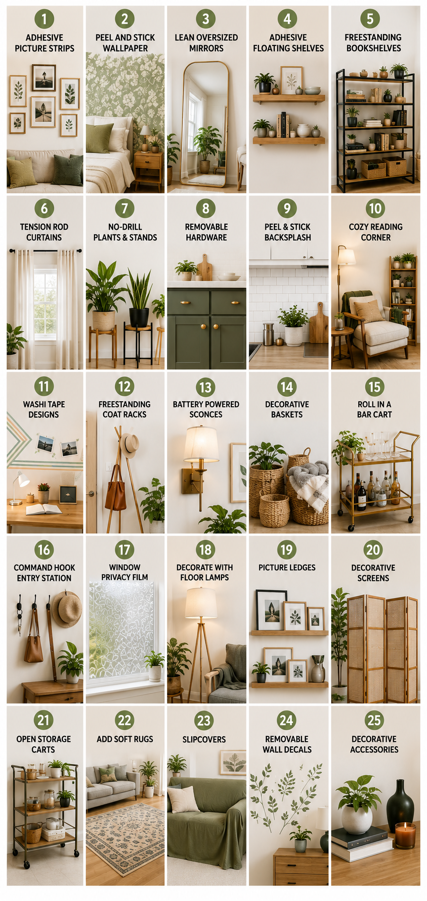 No Drill Home Decor Ideas That Save Your Security Deposit